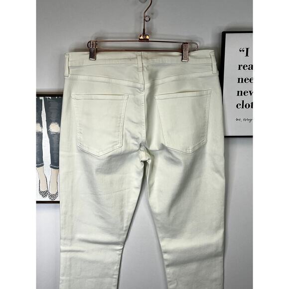 NWOT AGOLDE Sophie White 5 Pocket Cropped Skinny Jeans SZ 32 - Picture 7 of 10